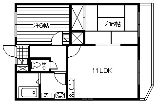 【ウェルス大学町の間取り】