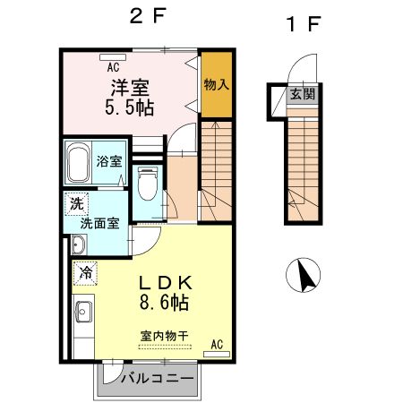 オリビエキャステーロの間取り