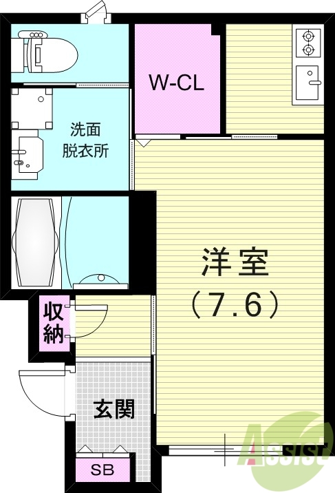 プランドール豊町の間取り