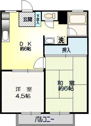 ハイツドリームＢの間取り