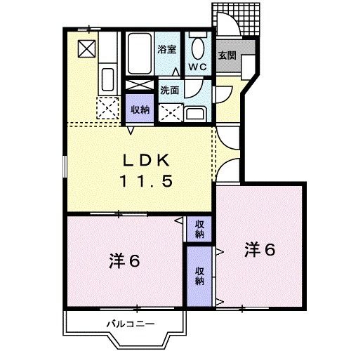 アルカディアＫ　Iの間取り