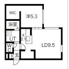 【札幌市豊平区月寒西二条のマンションの間取り】