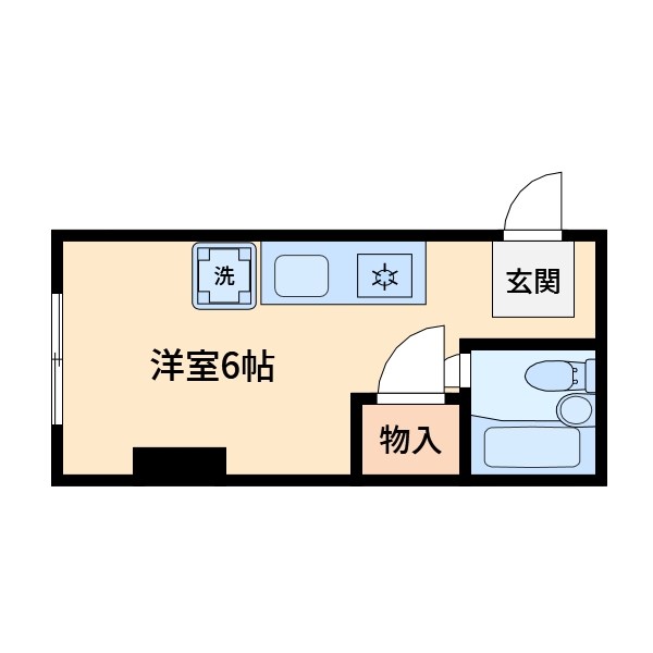 【ユニオンハイツ鹿島田の間取り】