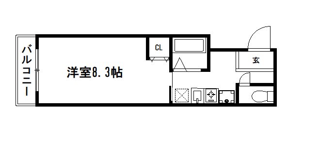 京都市伏見区竹田桶ノ井町のマンションの間取り