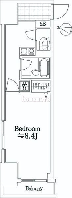 江東区亀戸のマンションの間取り