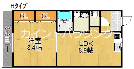 大阪市西成区千本中のアパートの間取り