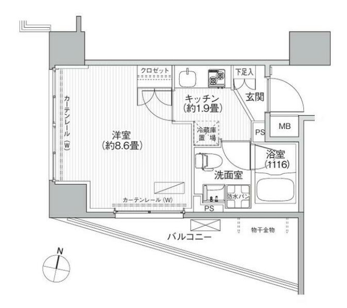 コスモグランス南品川の間取り