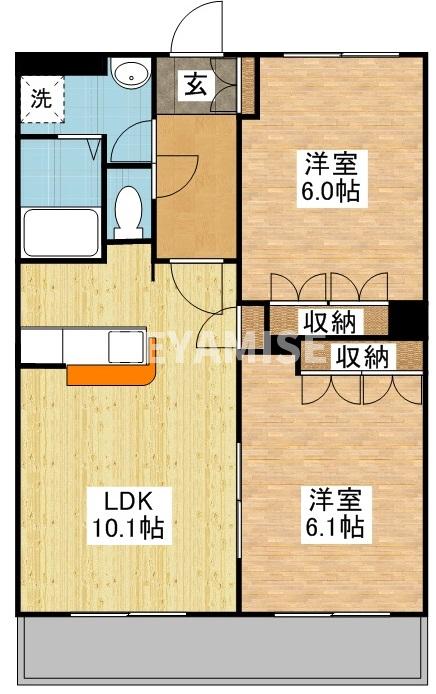 ロイヤルハイツ愛野の間取り