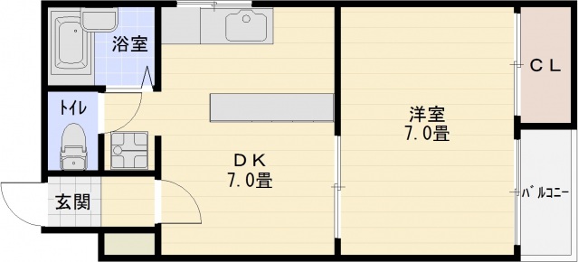 ハイツハピネスの間取り