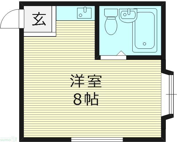 大阪市都島区都島本通のマンションの間取り