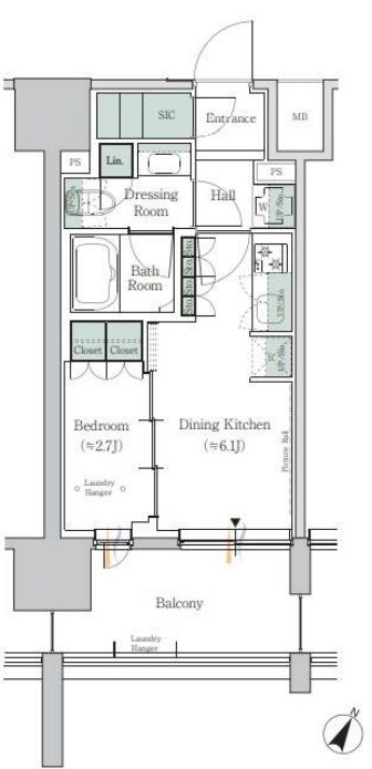 ONE ROOF RESIDENCE TAMACHIの間取り