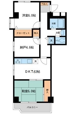 ボヌール常盤の間取り