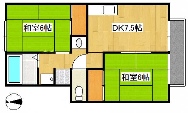 パンションNの間取り