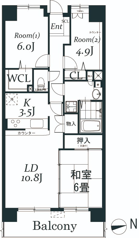 白井ロジュマンの間取り