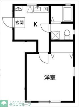 【日野市程久保のアパートの間取り】