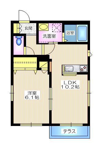 藤沢市片瀬海岸のマンションの間取り