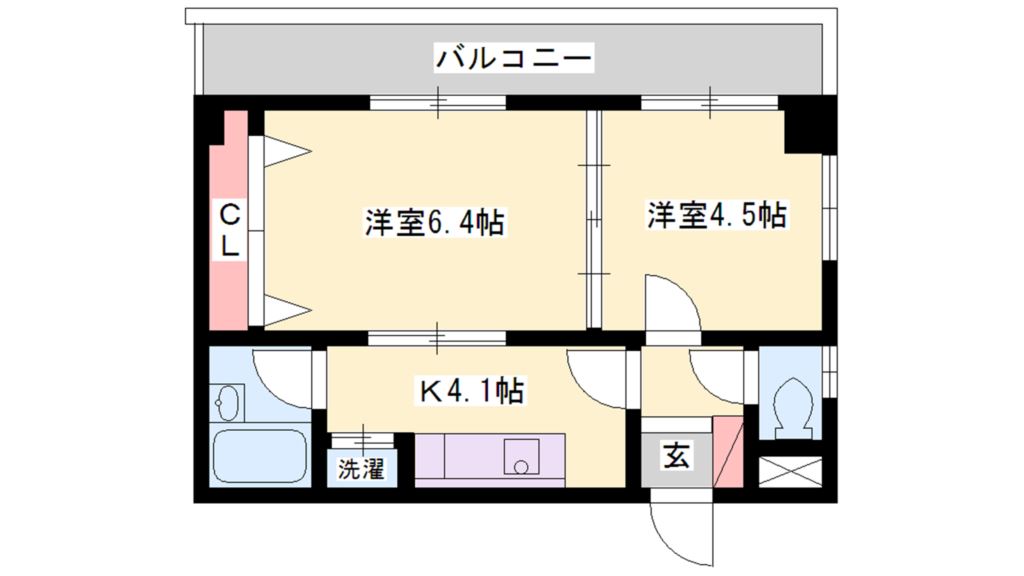 アシューレ加古川の間取り