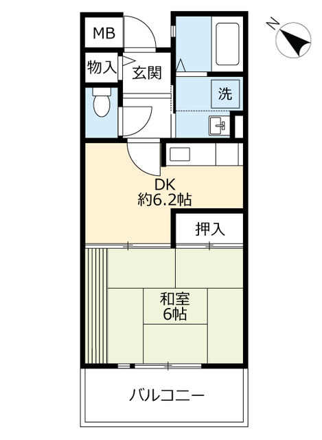 ＵＲアルビス五月ヶ丘の間取り