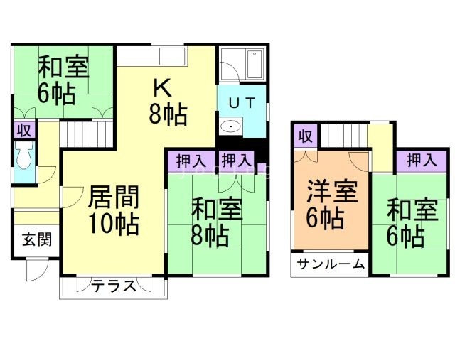 【札幌市清田区里塚四条のその他の間取り】