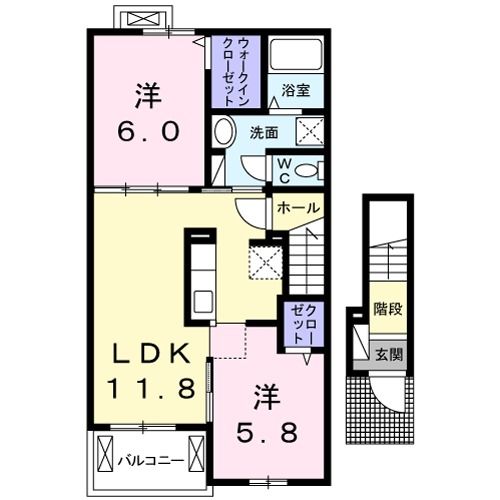 【アン・ボヌールの間取り】