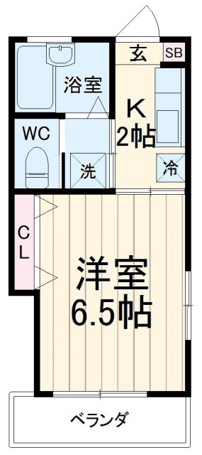 【川崎市多摩区布田のアパートの間取り】