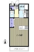 倉敷市青江のマンションの間取り