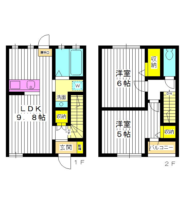 板橋区大谷口北町のアパートの間取り