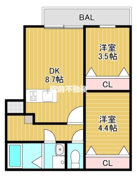 リテラス筑紫の間取り