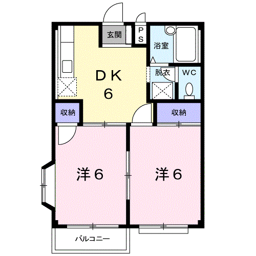 パストラルコート6の間取り