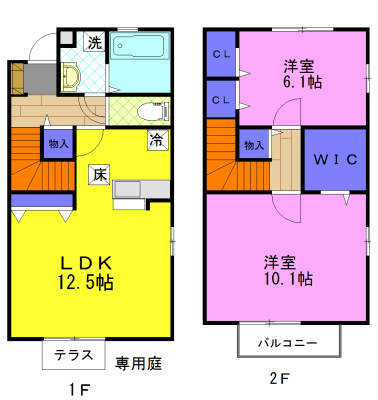 フランシール Ｆの間取り