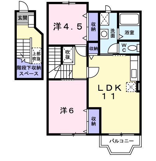 アーバン縄手Cの間取り