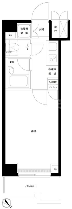 大田区下丸子のマンションの間取り