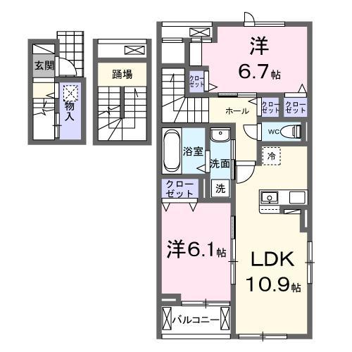 メテオール・ケイ　IIの間取り