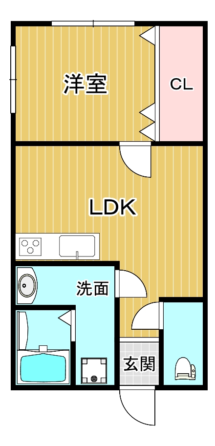 石楠花荘の間取り