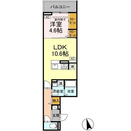 小金井市本町のアパートの間取り