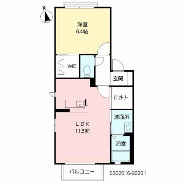 リバーサイド城西　Ｂ棟の間取り