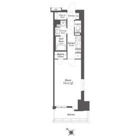 WORVE横浜伊勢佐木町の間取り