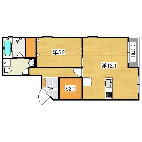 ヴィンテージマンションリューブ二条の間取り