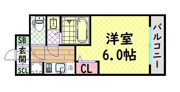 エステムコート中之島GATEIIの間取り写真