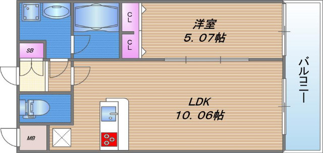 プレジオ城東中央の間取り写真