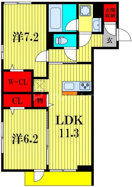 ＪＲ総武線 本八幡駅 徒歩13分 3階建 新築の間取り写真