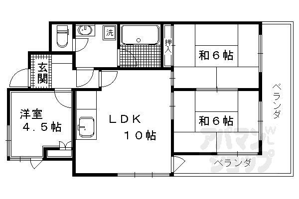 ニューシャトー長岡の間取り写真