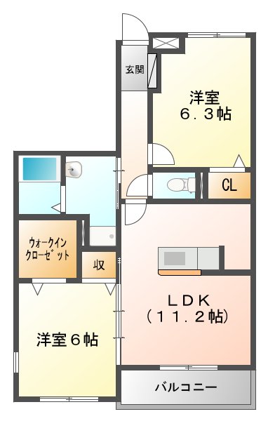 シルクスクェアの間取り