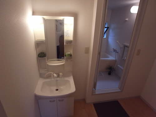 洗面設備　室内洗濯機置場