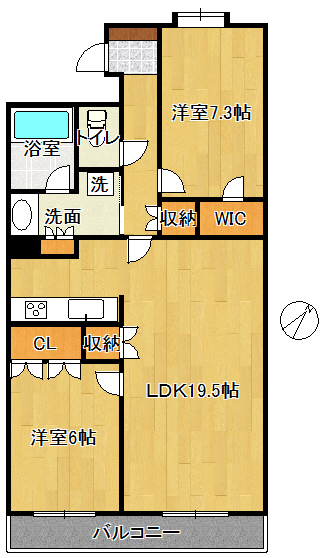 ライオンズヒルズ田端不動坂の間取り