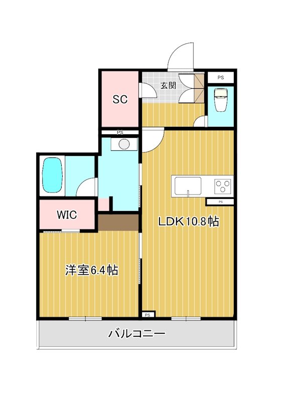 エスペランサ大宮の間取り