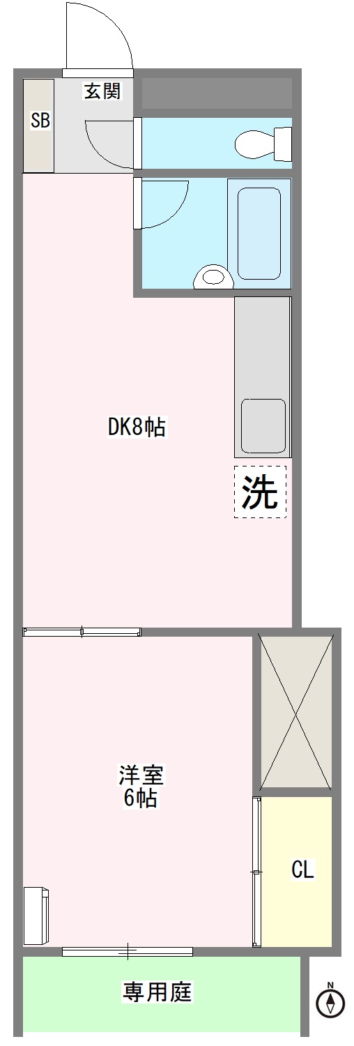 調布栄マンションの間取り写真