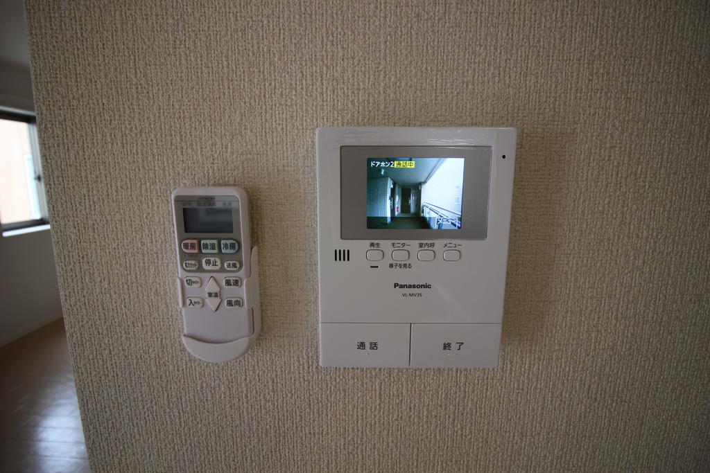 セキュリティ　TVモニターホンを撮影