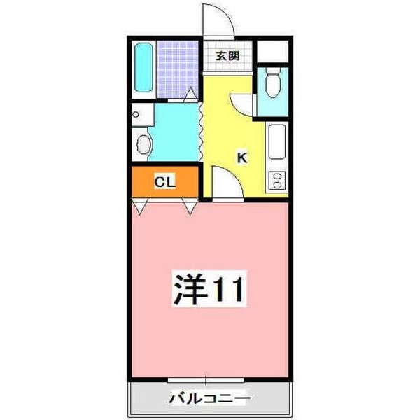 明石市大久保町大窪のマンションの間取り