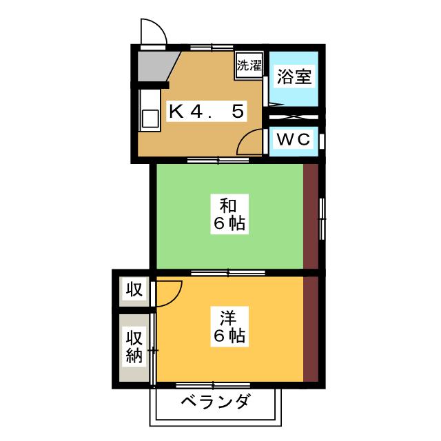 【ド・エール緑苑西の間取り】